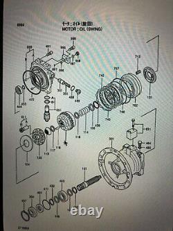 0365428 0365429 Plate Fric Fits Hitachi Ex300-2 Ex300-3 Ex300-5 Swing Motor