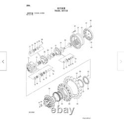 1025875 3084353 Carrier With Gear Fits Hitachi Zx200 Zx210 Travel Reduction