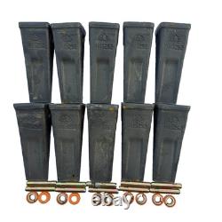 10PK 1U3252 Forged Teeth With Pin 8E6259 8E6258 Retainer Fits For Cat J250 Tooth