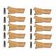 10 Pack Bucket Teeth with Flex Pins V23SYL V23PN Yellow Fits Boom Lift Excavator