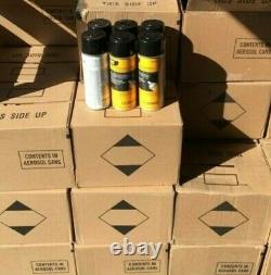 12 PACK CATERPILLAR CAT OEM BLACK Aerosol Spray Paint Cans 458-9586 NEW 1 Case