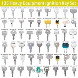 135 All-Inclusive Heavy Equipment Keys Master Set Full Coverage ConstructionKeys