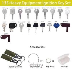 135 All-Inclusive Heavy Equipment Keys Master Set Full Coverage ConstructionKeys