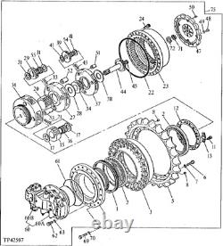 172464-71370 Bearing For Yanmar B17 Travel Motor