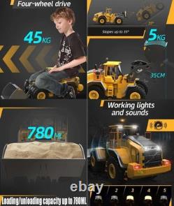 1/16 RC Loader for Adult L260H Remote Control Wheel Loader Metal Shovel & Boo