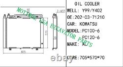 203-03-67321 Oil Cooler Assy, Hyd Fits Komatsu Pc100-6 Pc120-6 Pc130-6 Pc150-6
