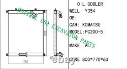 206-03-51121 Oil Cooler Fits Komatsu Pc200-5 Pc220-5 Pc240-5, By Fedex 1-5 Days
