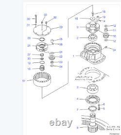 20y-26-22160 Carrier Assy Swing Reduction Fits Komatsu Pc200-6 Pc220-6 6d102