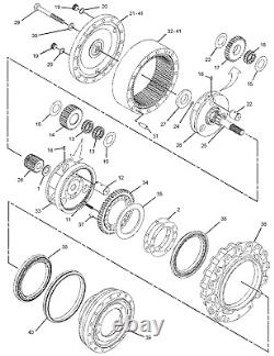 210-3529 2103529 travel reduction fits caterpillar cat E315C 315C 315D 318D