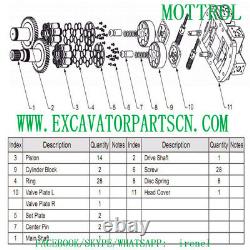 216-0037 2160037 Shaft L Fits Cat E330c 330c 345b E345b Hydraulic Pump