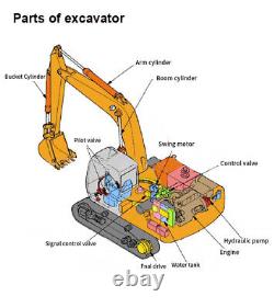 22M-26-25000 Swing Motor Assy For Komatsu PC55MR PC55MR-2