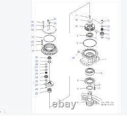 22u-26-21580 Carrier Assy Swing Reduction Fits Komatsu Pc200-7 Pc220-7 Pc200-8