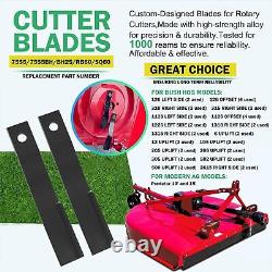 2 Pcs for Bush Hog Cutter Blade 7555 7555BH BH25 RB60 SQ60 Rotary Mower Blade