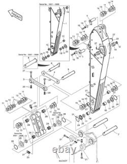 3089103 BUCKET PIN FITS for John Deere. Models 120D, 130G, 135C RTS, 135D, 135G