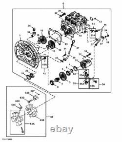 3104554 gear center fits hitachi zx350-3 zx330-3 zx370-3 hpv145 pump gear box