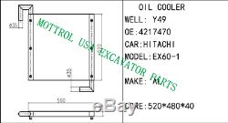 4217470 Oil Cooler Fits Hitachi Ex60g Ex60 Ex60-1, By Fedex 1-5 Days, USA Based