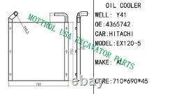 4265742 Oil Cooler Fits I Ex100-5 Ex110-5 Ex120-5 Ex130-5 Ex160-5 By Fedex Expre