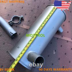 4389278 MUFFLER with U BOLT, CLAMP, FITS HITACHI EXCAVATOR EX60-5 EX80-5 EX75