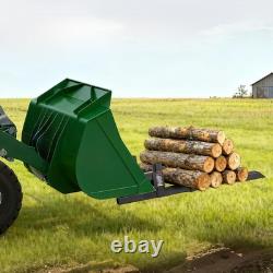 43-Inch Heavy-Duty Clamp-On Pallet Forks with High Load Capacity for Tractors