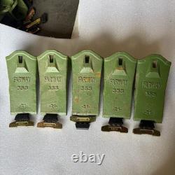 5 PC 35S D35S Digging Teeth W 35-40LK 35LK Locks 35PN Pins For Bucket 35 Series