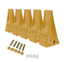 5 PK 1U3352 1U-3352 J350 Bucket Tooth & 5 9J2358 Pins 5 8E6359 retainer, j350