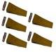 5 Pcs Bucket Teeth With Pin S Fits For Komatsu Pc60 Bucket Adpater
