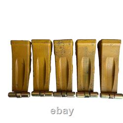5 Pcs Bucket Teeth With Pin S Fits For Komatsu Pc60 Bucket Adpater Tooth