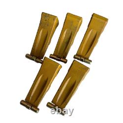 5 Pcs Bucket Teeth With Pin S Fits For Komatsu Pc60 Bucket Adpater Tooth
