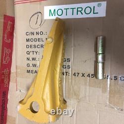 5 Set 207-70-14151 Rock Teeth With Pin 175-78-21810 Fit Komatsu Pc300 Pc350