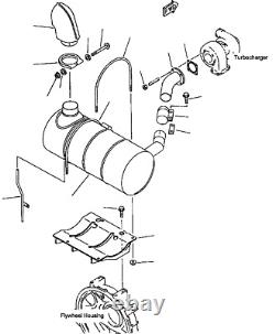 6209-11-5230 Muffler Exhaust Pc200-6 Pc210-6 Pc220lc-6 6d95 Engine 6209-11-5240