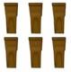 6 PACK 7T3402 TEETH, Without Pins, FITS CAT E325 J400 E325BL