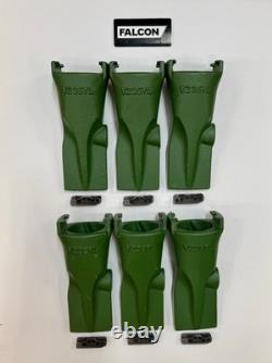 6-pk FITS V23SYL V23 V Style Bucket Digging Teeth With Flex Pins