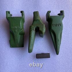 7PC V13TL V13VY Tiger Bucket Teeth With V13/17PN Flex Pins for 833-V13 Adapter