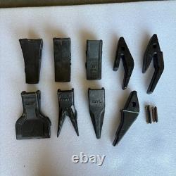 8 SET TF23D TF-23 Digging Teeth With Flex Pin TF23P For 230 2300 23 Bucket Shanks
