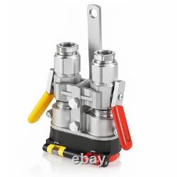 9500-4 Agricultural Tractor Clamp Kit Break-Away Hydraulic Coupler 1/2-14 NPTF