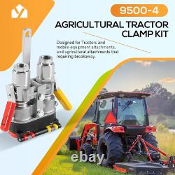 9500-4 Agricultural Tractor Clamp Kit Hydraulic Break-Away Coupler with Dust Cover