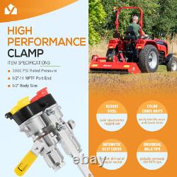 9500-4 Agricultural Tractor Clamp Kit Hydraulic Break-Away Coupler with Dust Cover