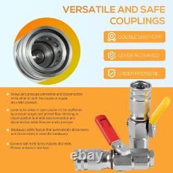 9500-4 Agricultural Tractor Clamp Kit Hydraulic Break-Away Coupler with Dust Cover