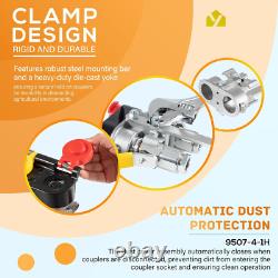 9500-4 Agricultural Tractor Clamp Kit Hydraulic Break-Away Coupler with Dust Cover