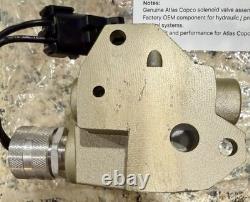 Atlas Copco OEM Solenoid Valve Assembly NOS Hydraulic Control P2843188