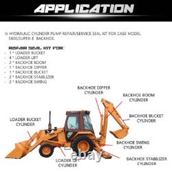 Backhoe Whole Machine Hydraulic Cylinder Seal Kit fit For Case 580E 580SE 580SD Backhoe Whole Machine Hydraulic Cylinder Seal Kit fit For Case 580E 580SE 580SD