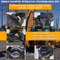 Backhoe Whole Machine Hydraulic Cylinder Seal Kit fit For Case 580E 580SE 580SD