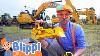 Blippi Learns About Diggers Construction Vehicles For Kids Educational Videos For Toddlers