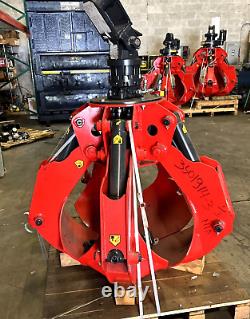 Brand New Orange Grapple attachment 0.3 mt3 for trucks/miniexcavators