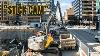 Bucket View Volvo Ec300 Long Reach Excavating In Downtown Calgary