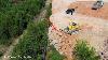 Bulldozer Push Bowler Against Wall Landlord Oversee Worker In Black Truck