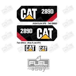 CATERPILLAR Track Loader 289D Premium Vinyl Decal Set CAT Construction Equip