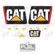 CAT Forklift Premium Vinyl Decal 10-piece Set CAT Construction Equip