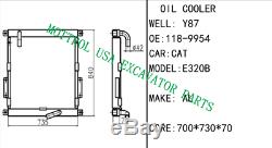 Core As- Oil Cooler Fits Cat E320b E320bl, 320b 320bl 118-9954 1189954
