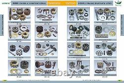 Cx210 pump parts, cylinder block, valve plate f, set plate, shoe plate, piston